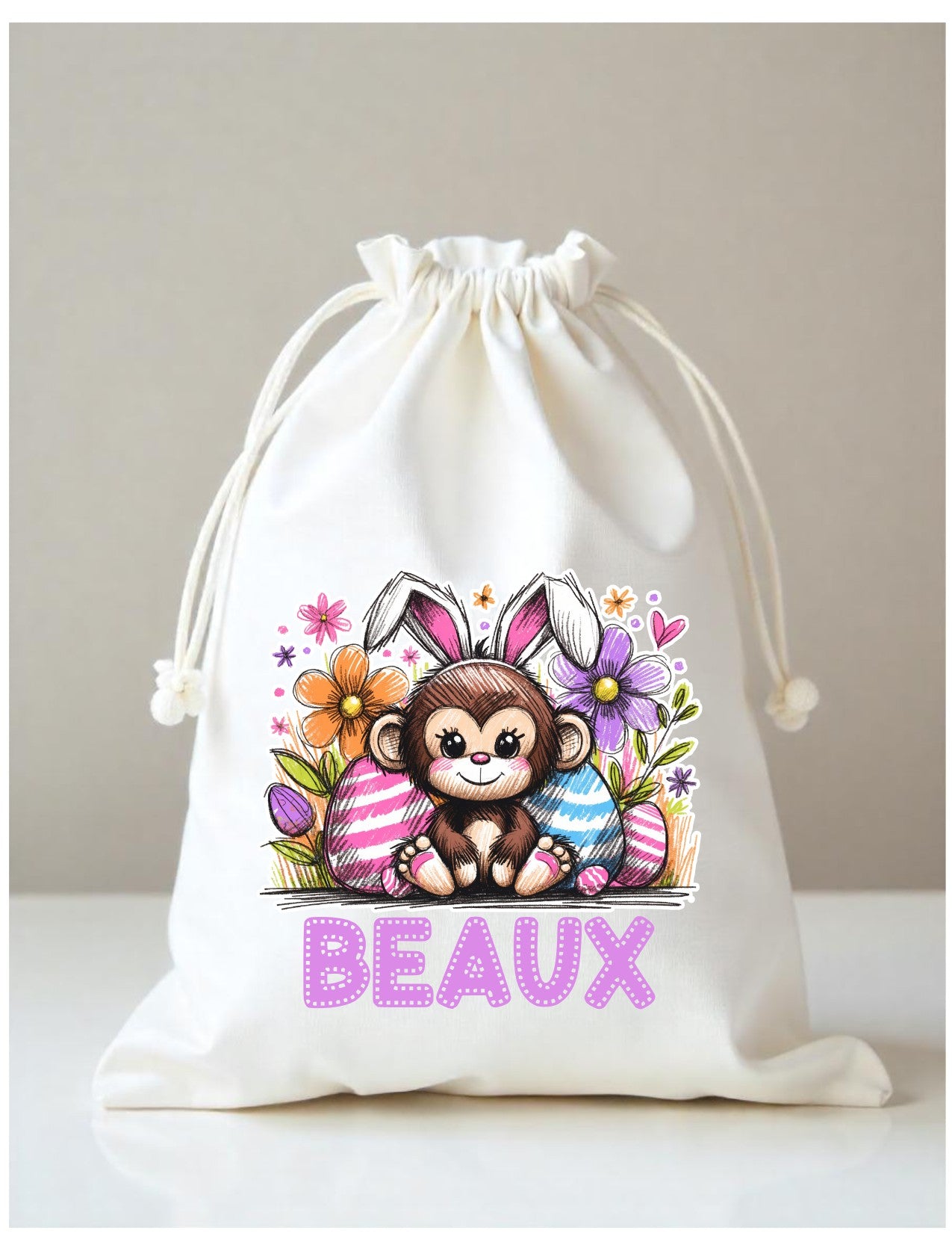 Easter Gift Sack character bunnies