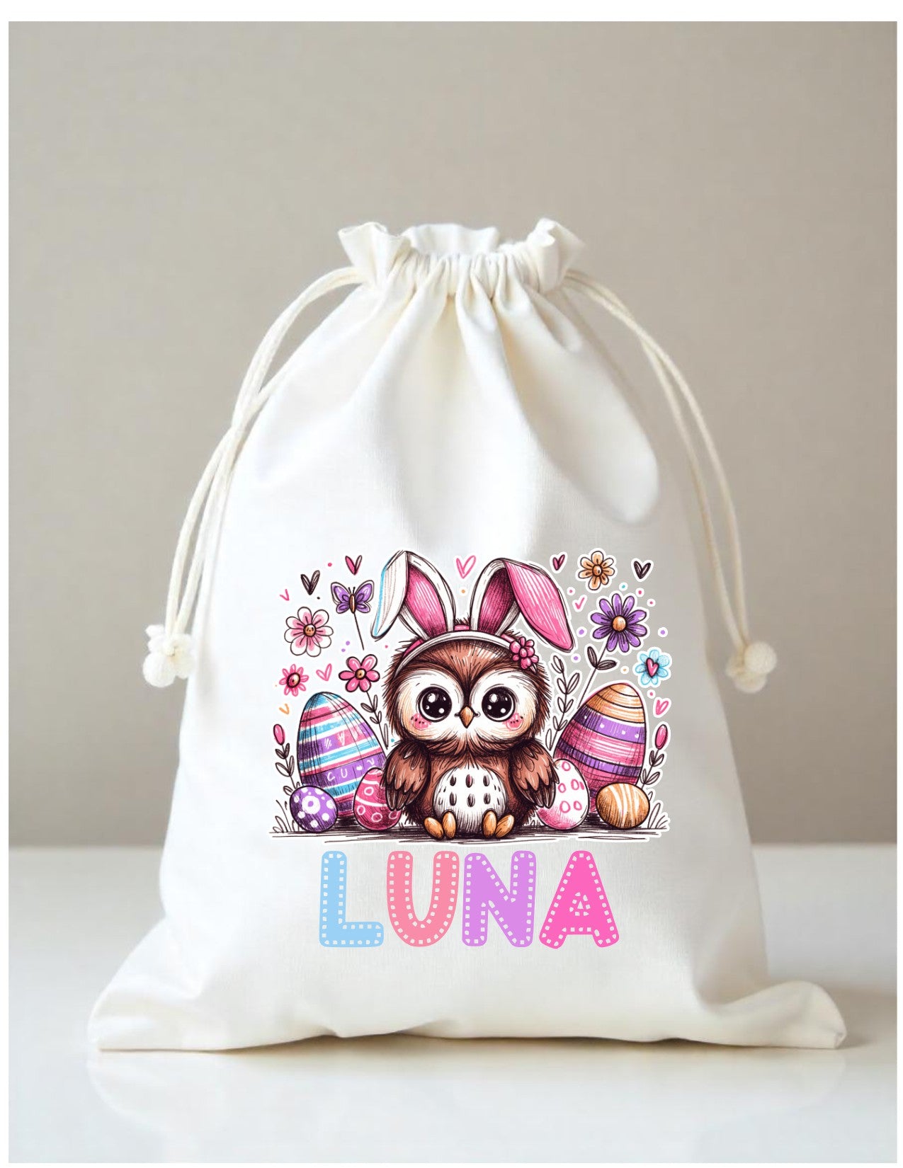 Easter Gift Sack character bunnies