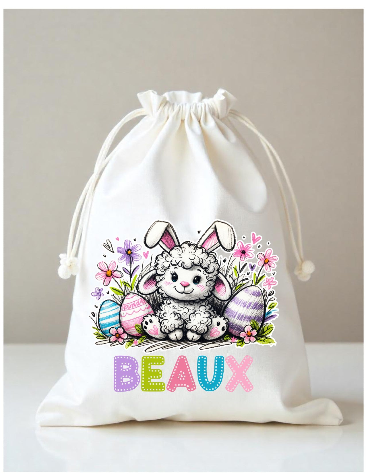 Easter Gift Sack character bunnies
