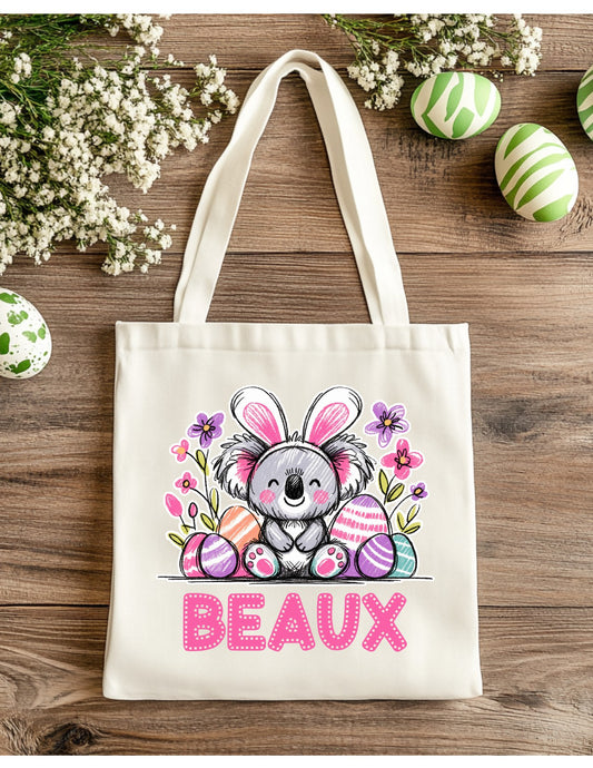 Easter Gift Totes Character Bunny Pink