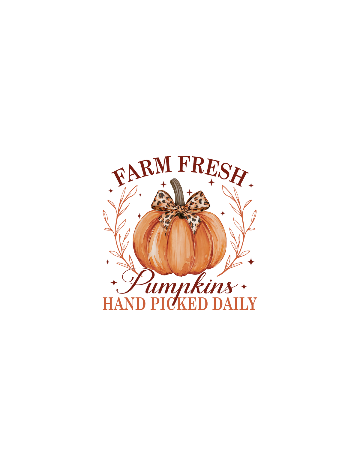 Farm Fresh Pumpkins Picked Daily