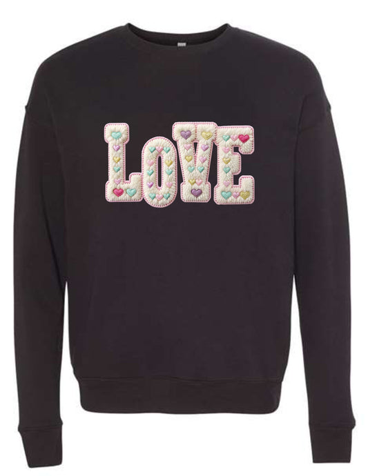 Love Retro faux patch