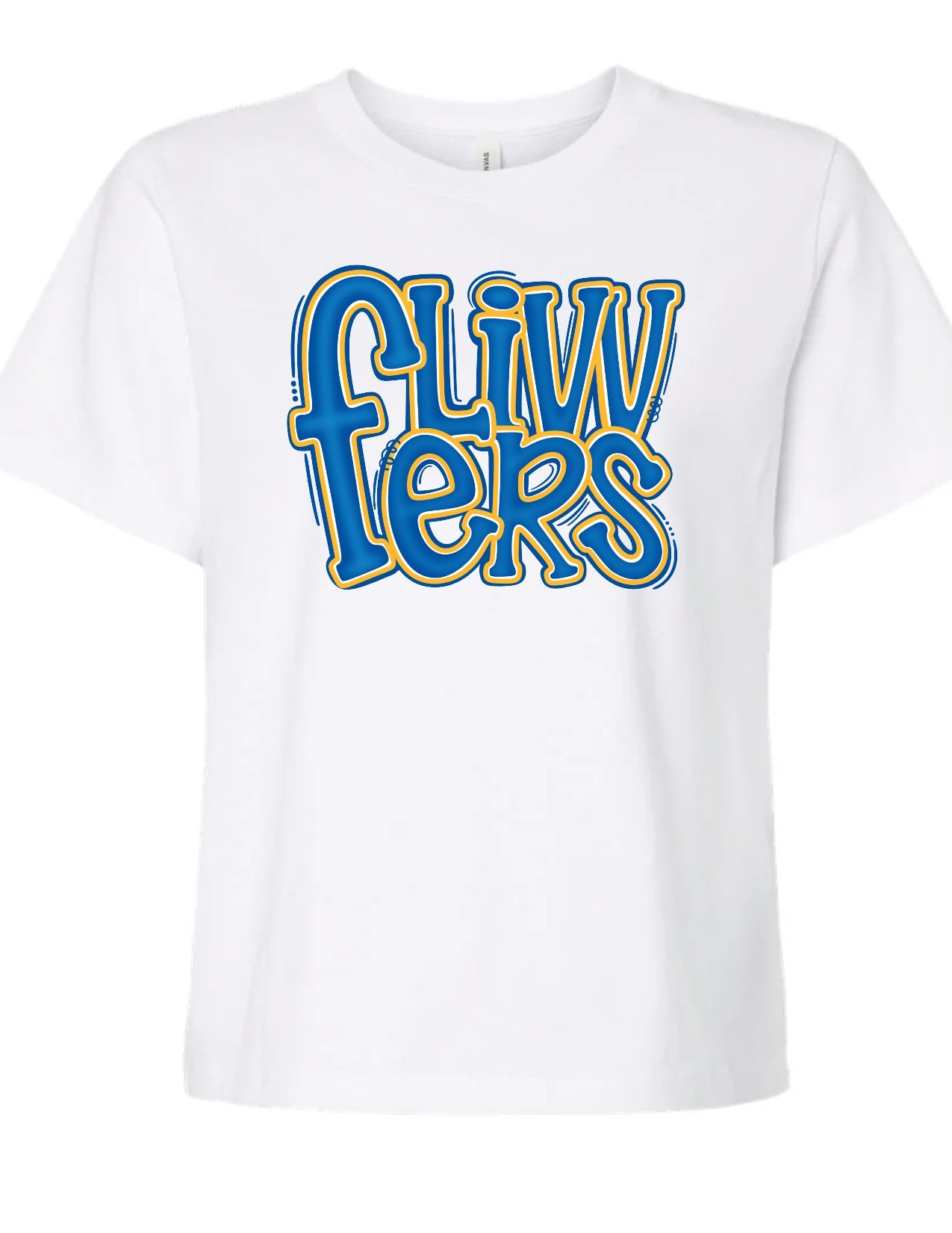 Flivvers Preppy Stacked Letters