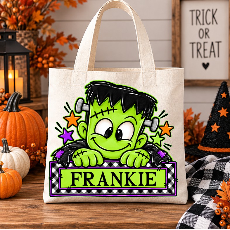 Halloween Nameplate Treat Bags
