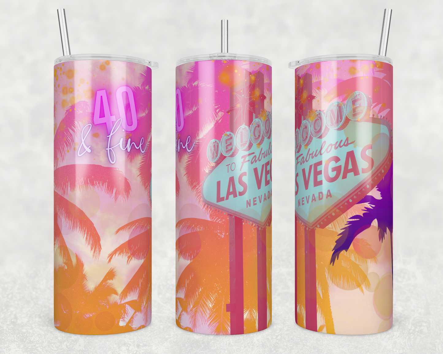 Forty & Fine Vegas 20oz Tumbler