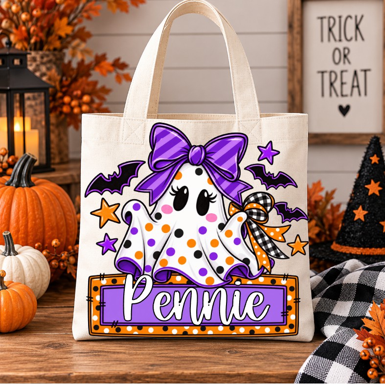 Halloween Nameplate Treat Bags