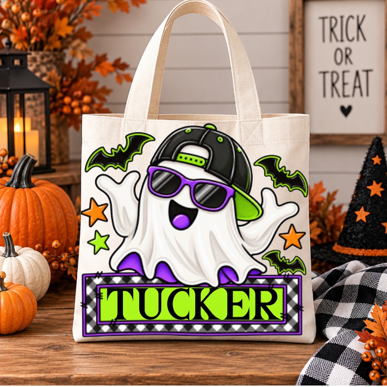 Halloween Nameplate Treat Bags