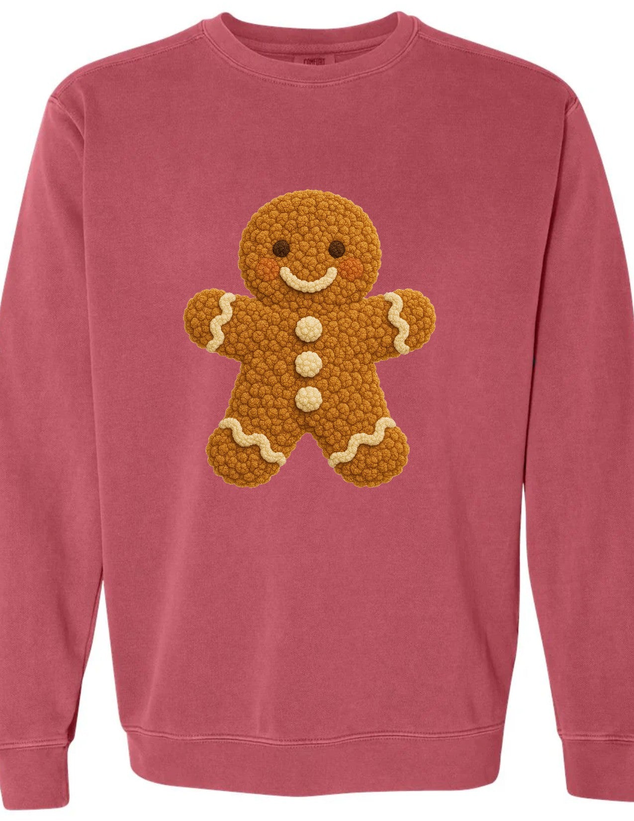 Gingerbread Man faux knit