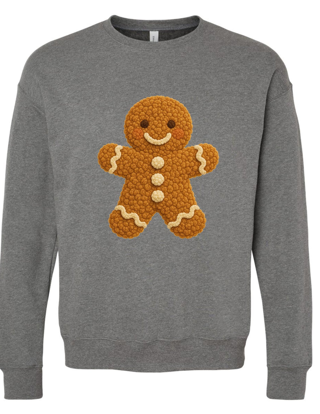 Gingerbread Man faux knit