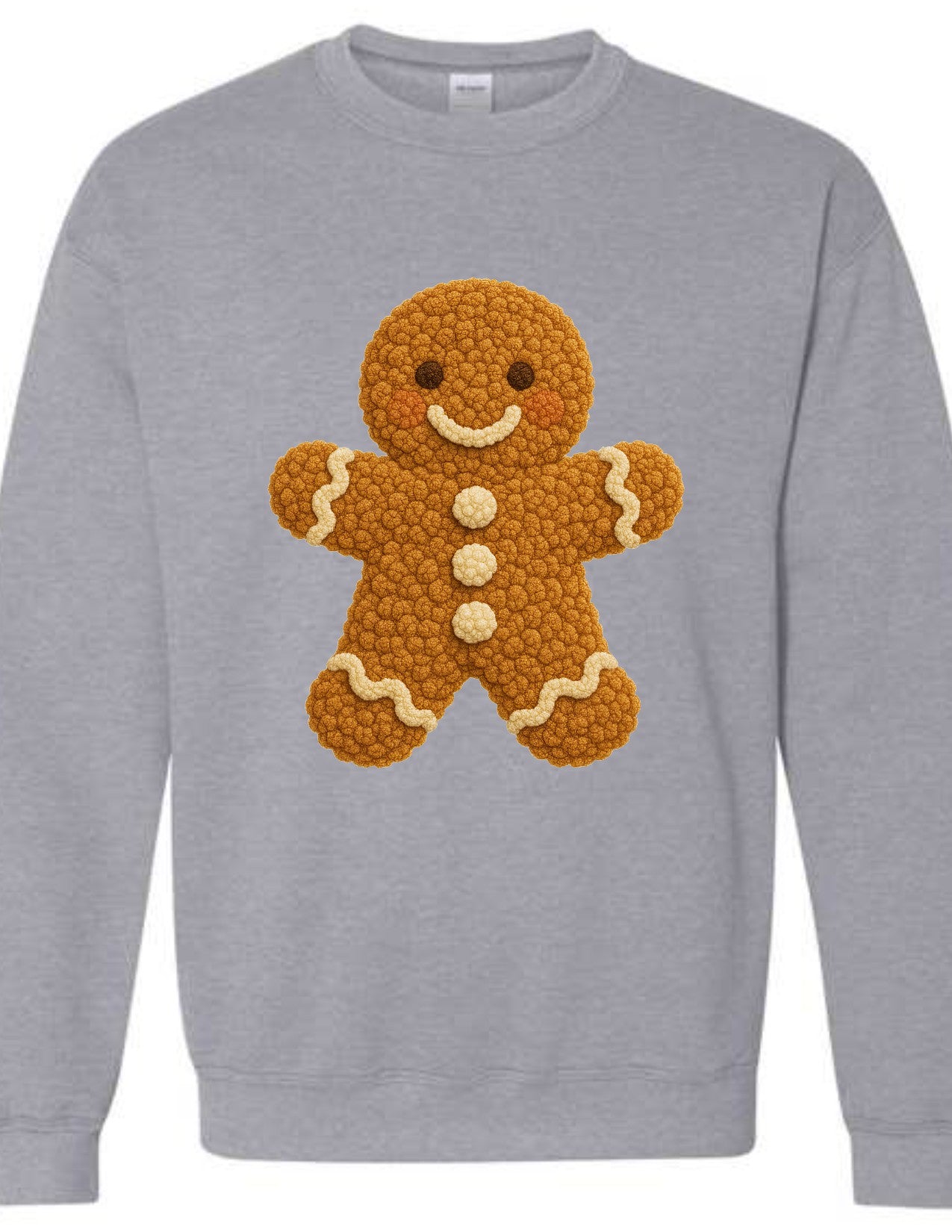Gingerbread Man faux knit