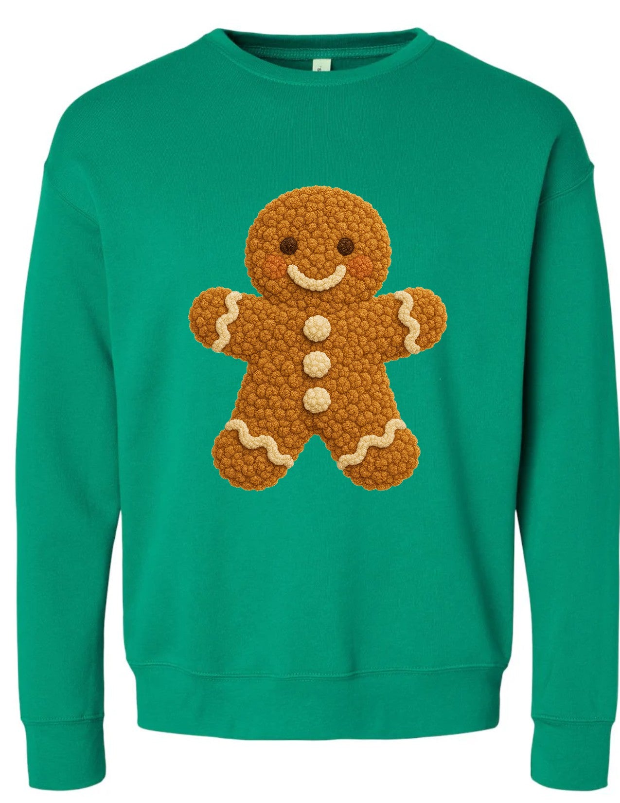 Gingerbread Man faux knit