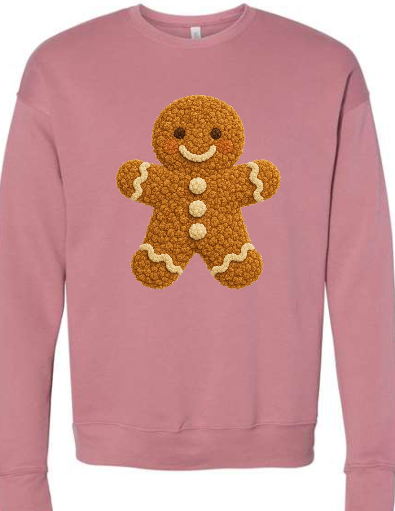 Gingerbread Man faux knit