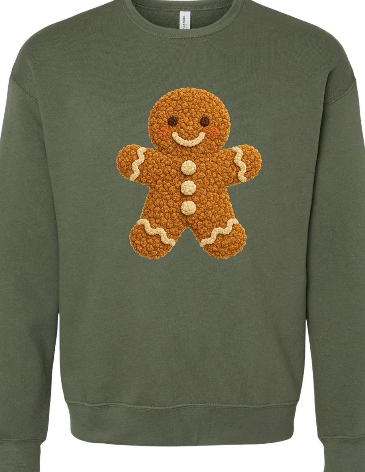 Gingerbread Man faux knit