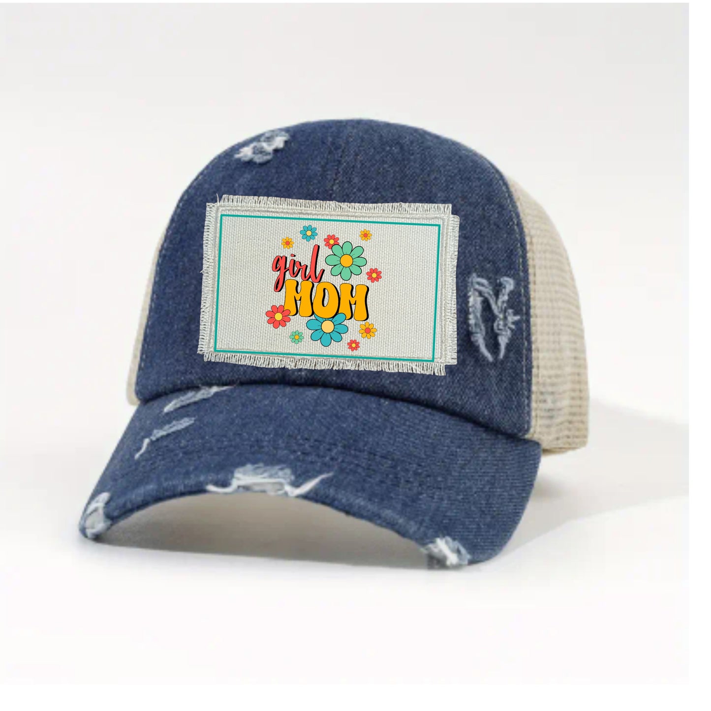Girl Mom Ponytail/Messy Bun Hat