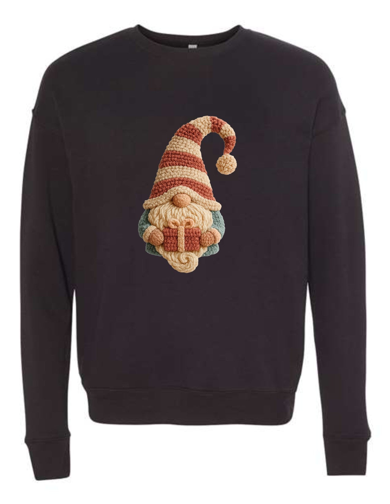 Gnome Santa faux knit