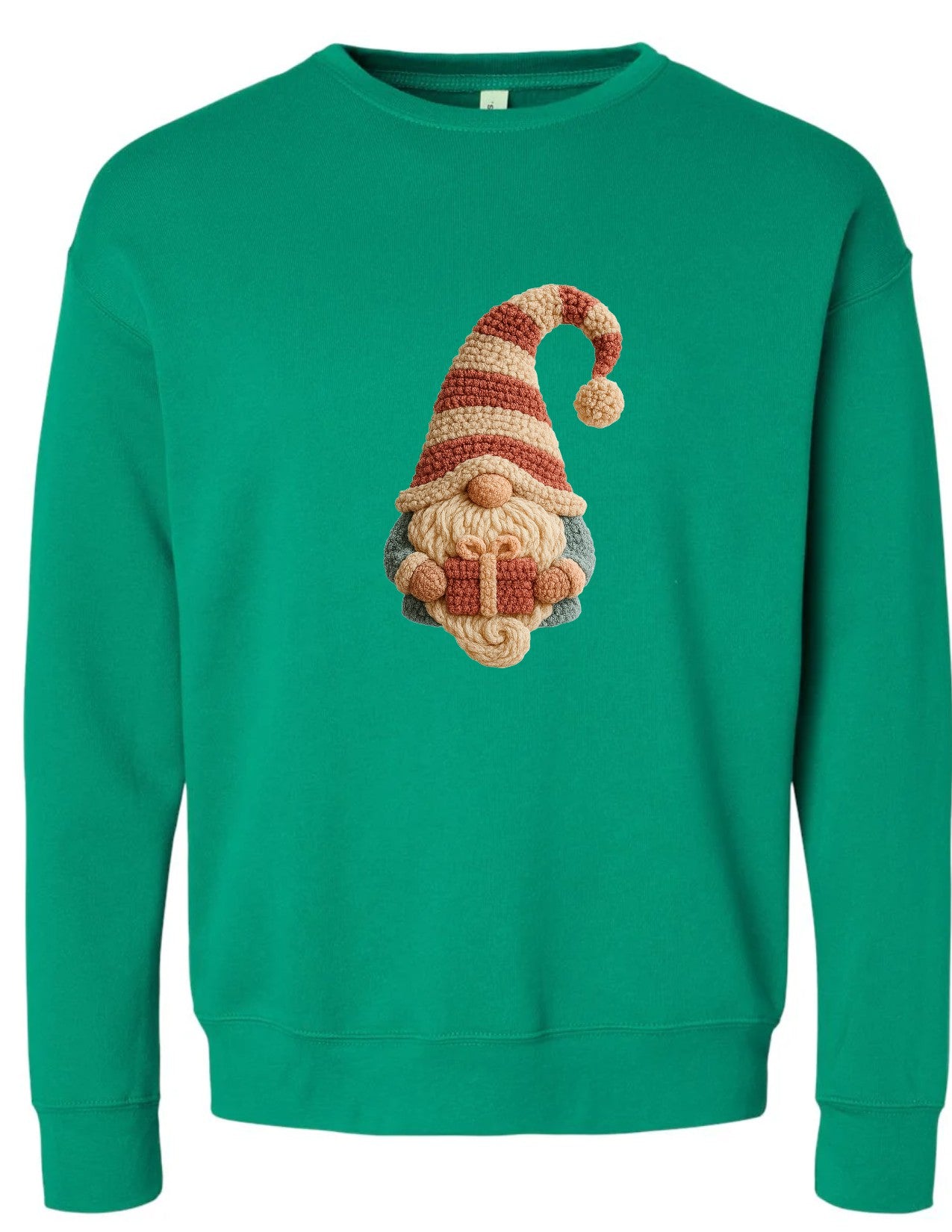Gnome Santa faux knit