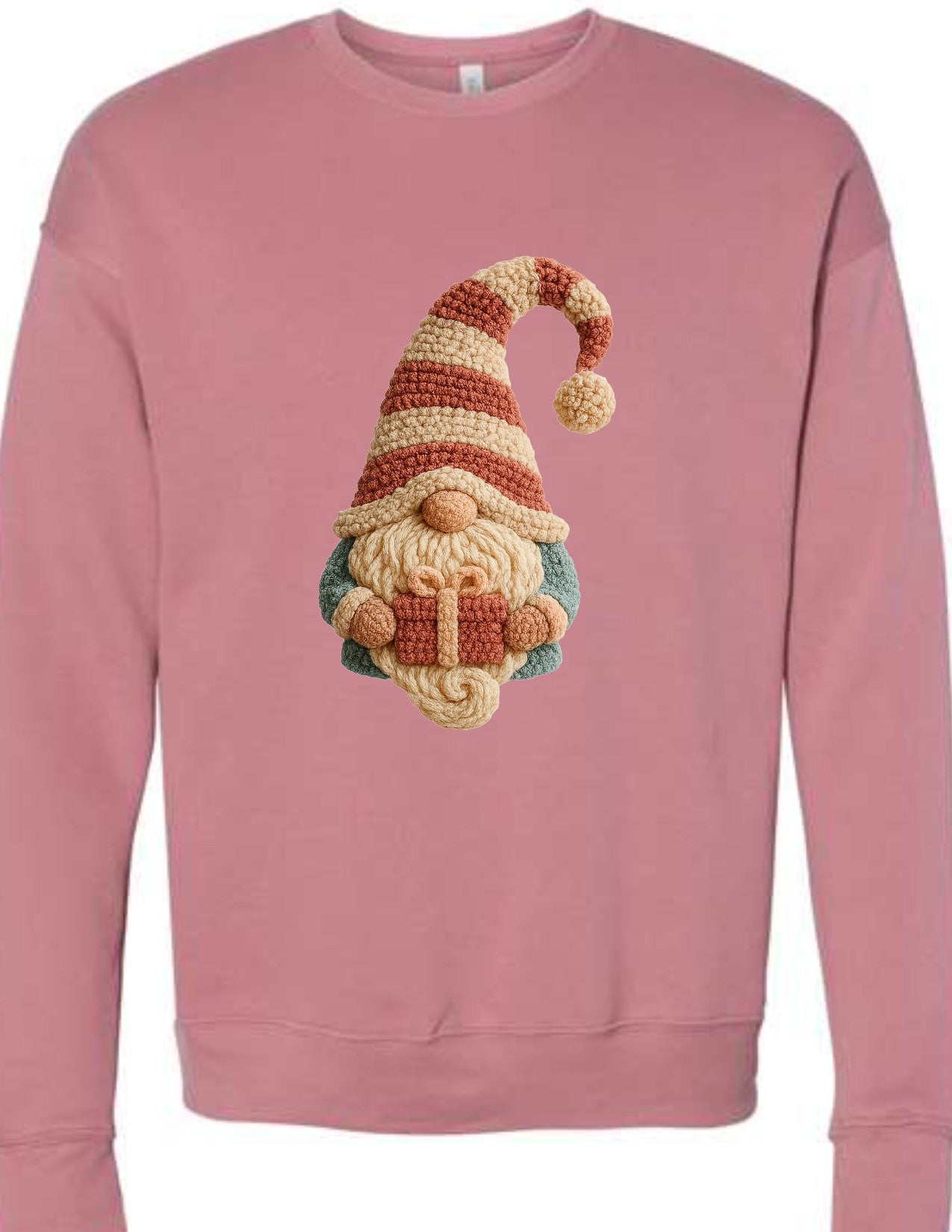 Gnome Santa faux knit