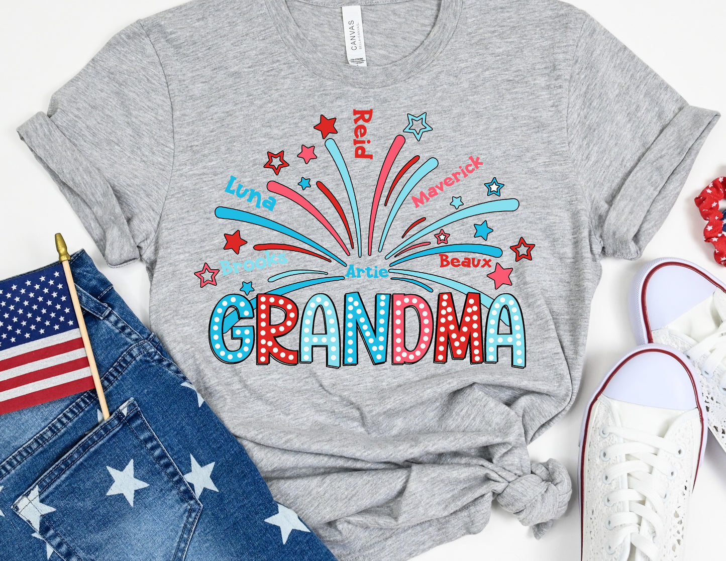 Grandma (Mama, Mimi, Nana) Fireworks personalized