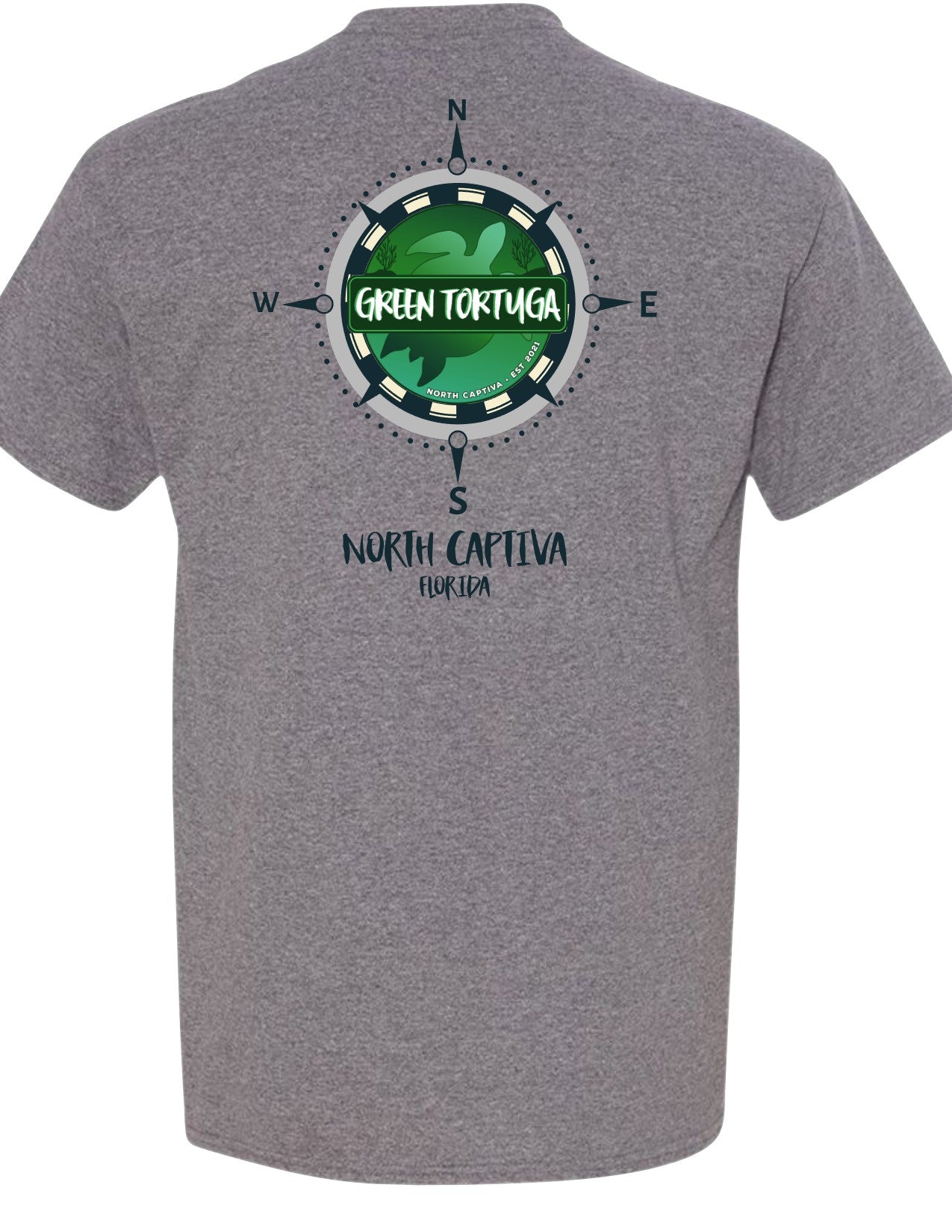 Tortuga Short Sleeve Adult T-Shirt Graphite Grey