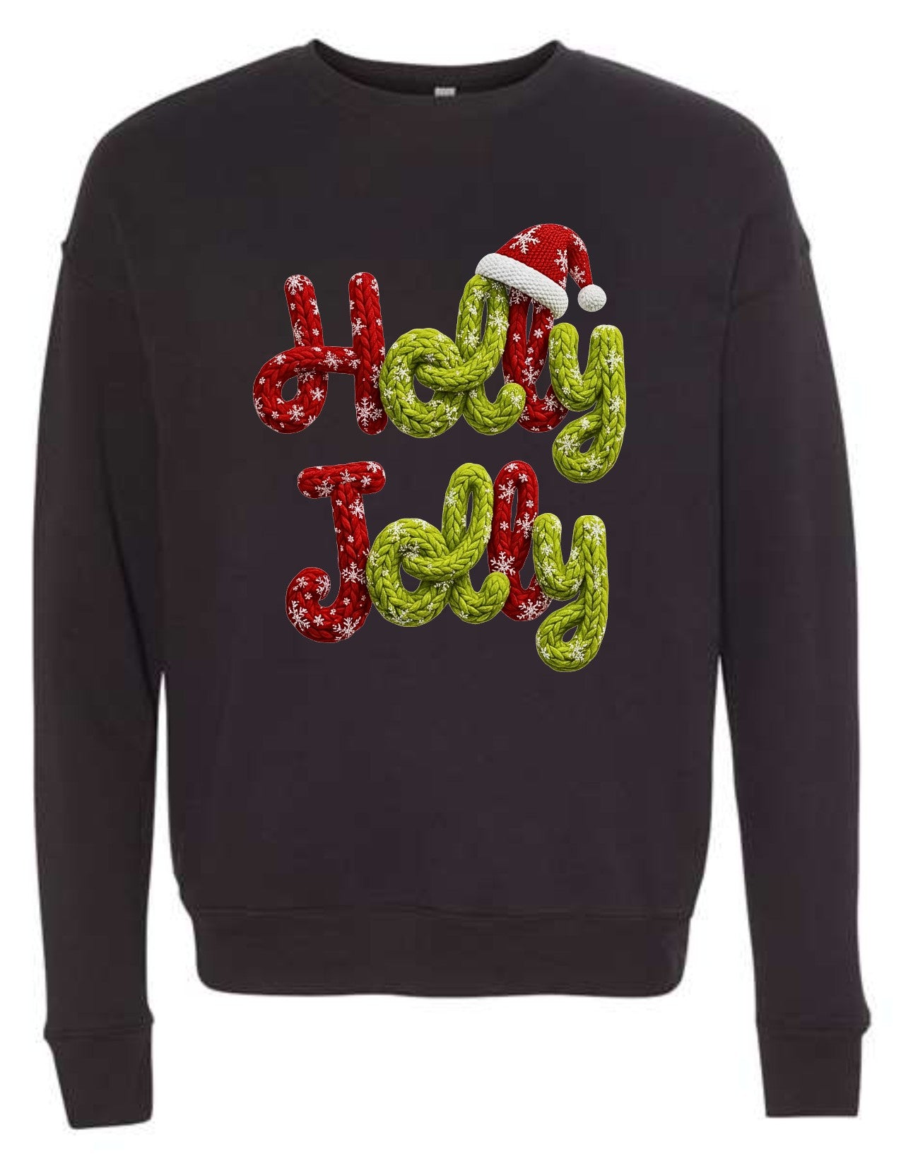 Faux Knit Holly Jolly