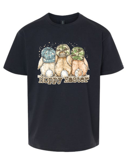 Hoppy Easter camo hat bunnies