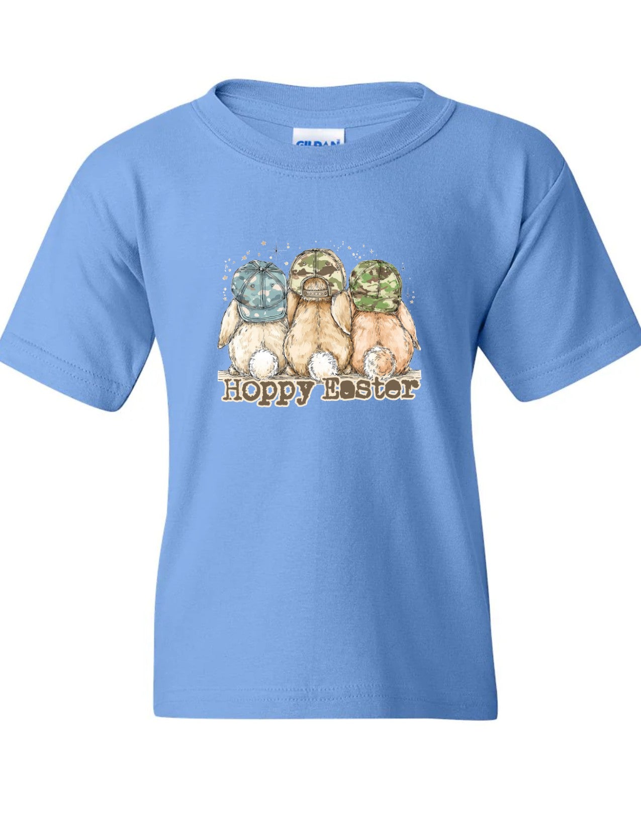 Hoppy Easter camo hat bunnies