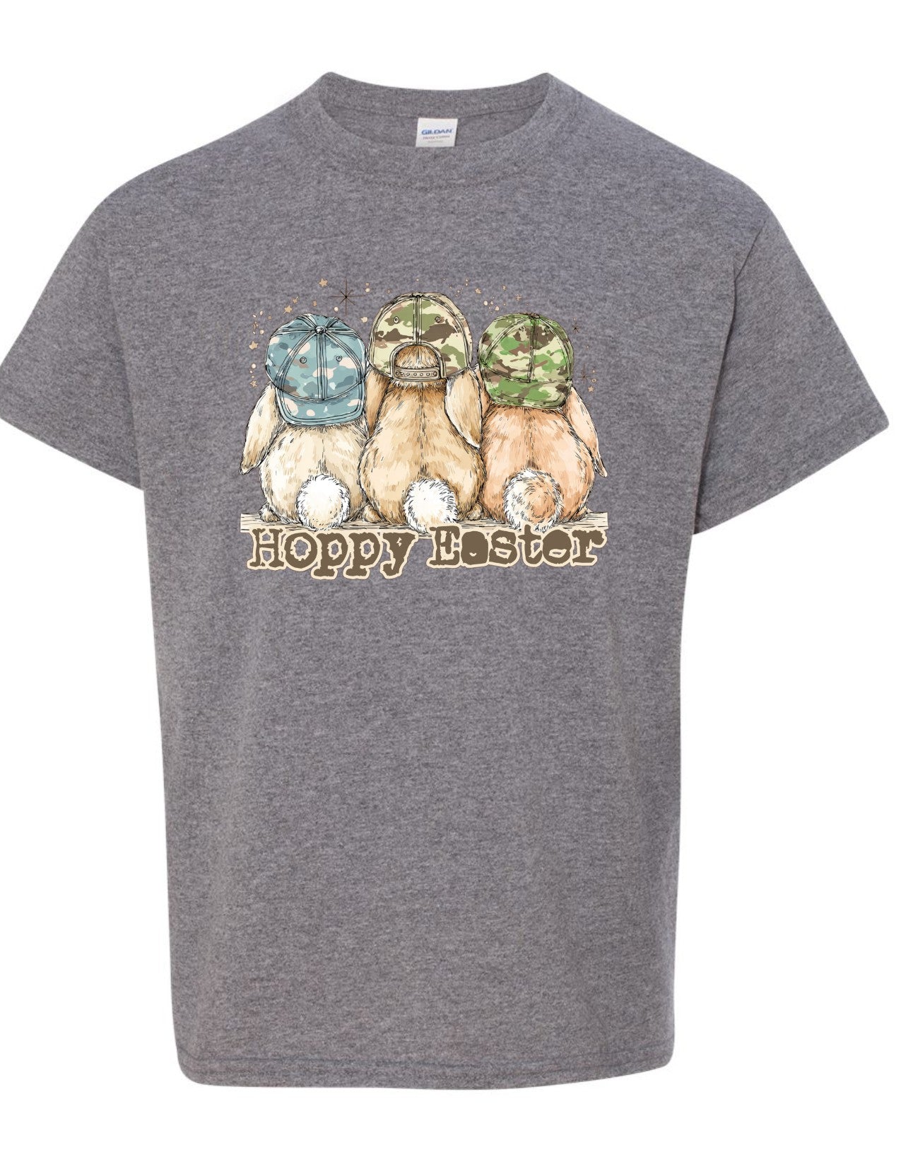 Hoppy Easter camo hat bunnies