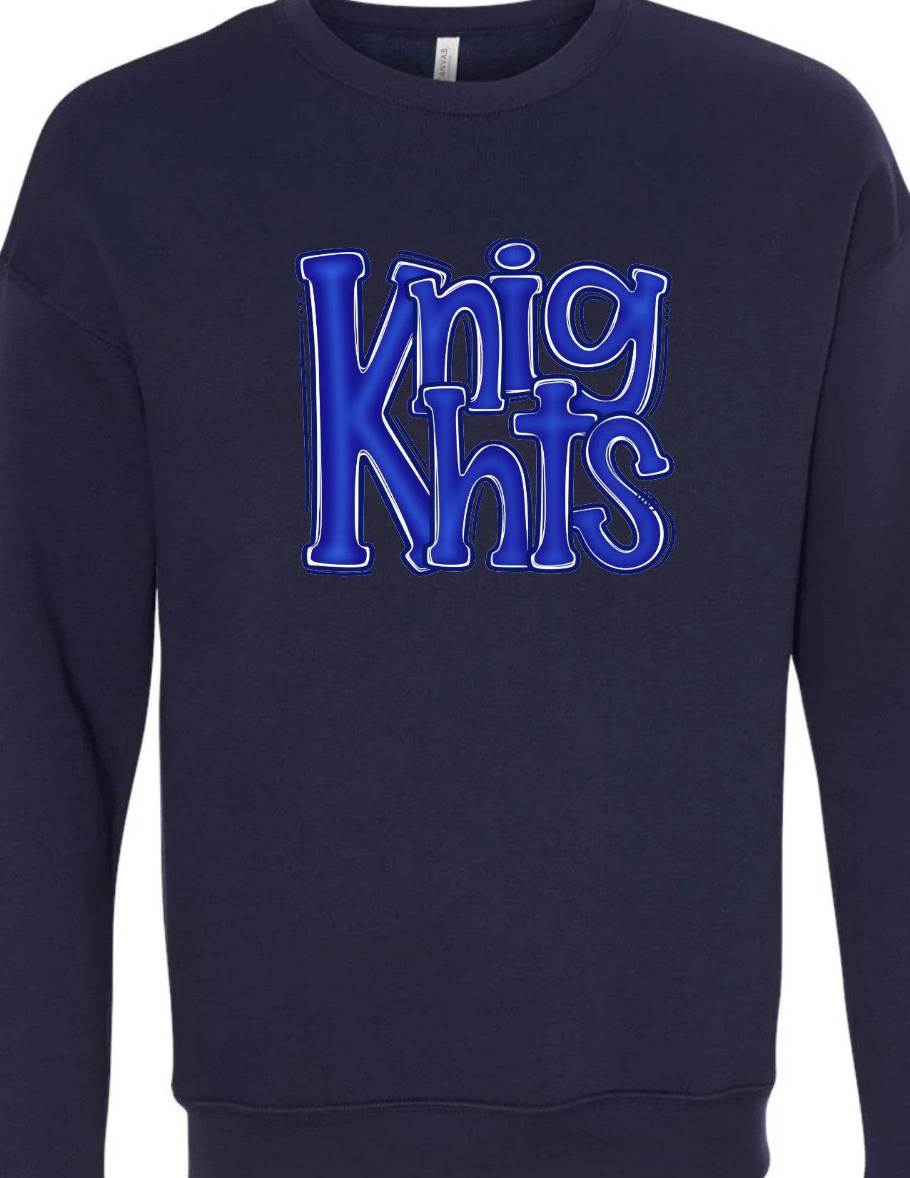 Knights Preppy Stacked Letters