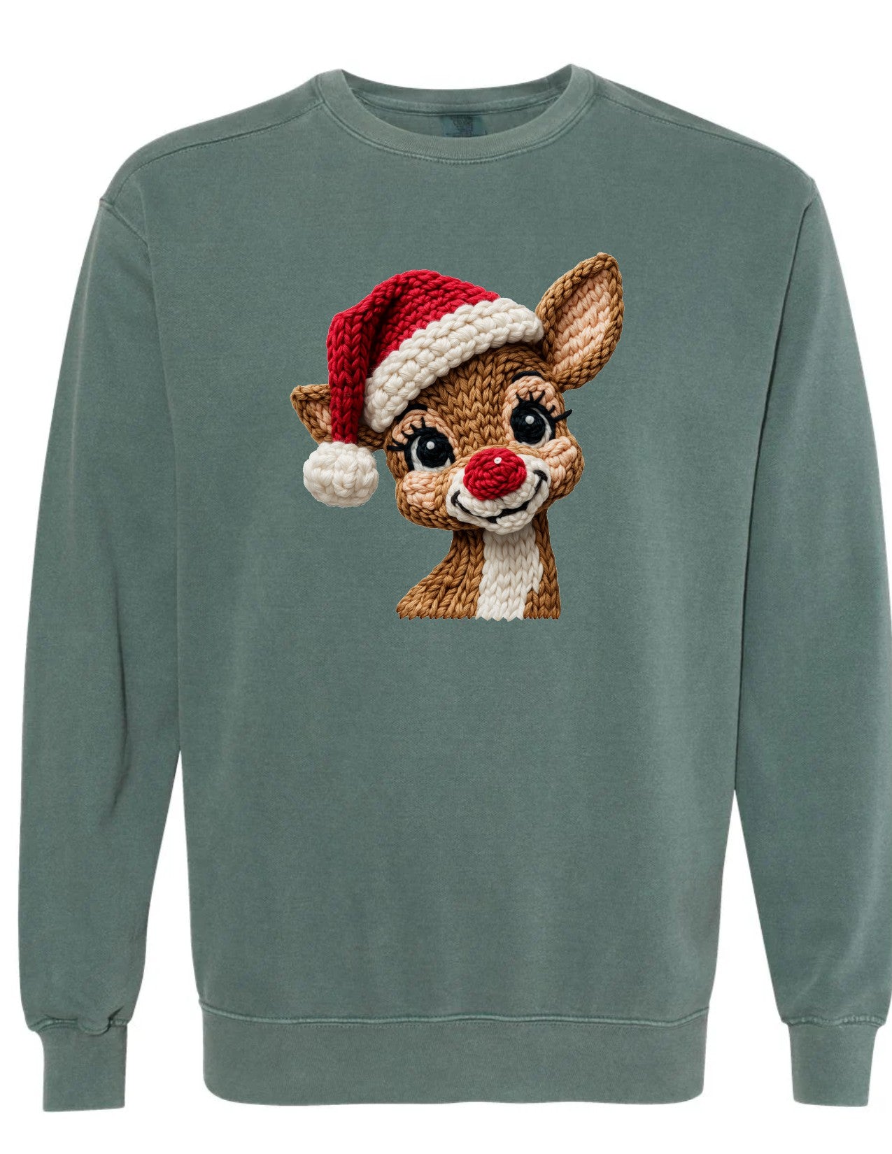 Faux Knit Rudolph