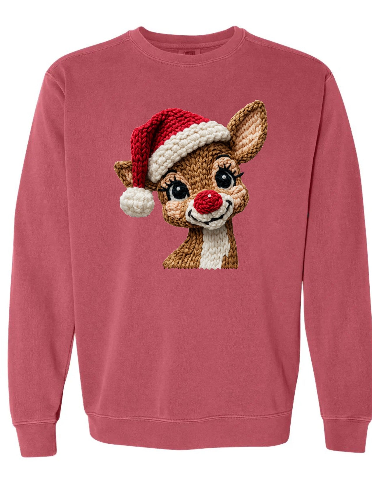 Faux Knit Rudolph