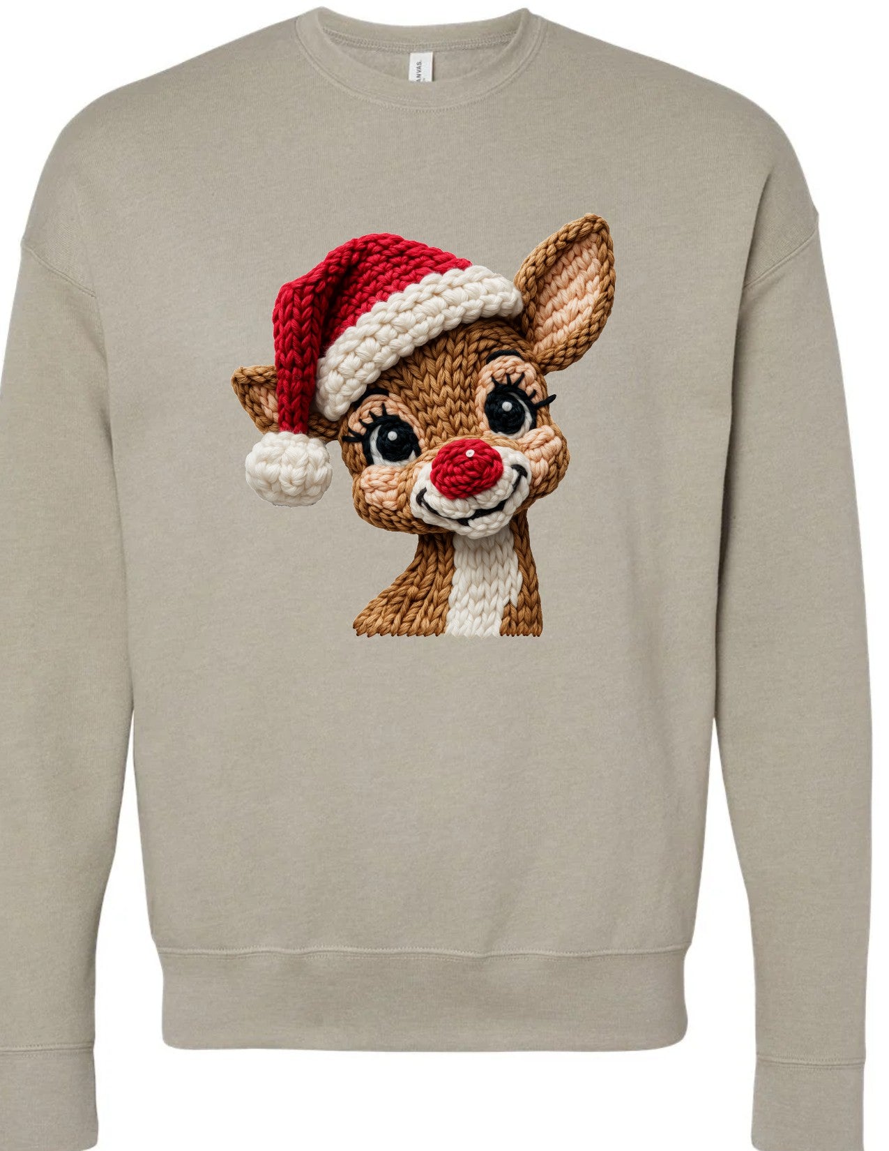 Faux Knit Rudolph