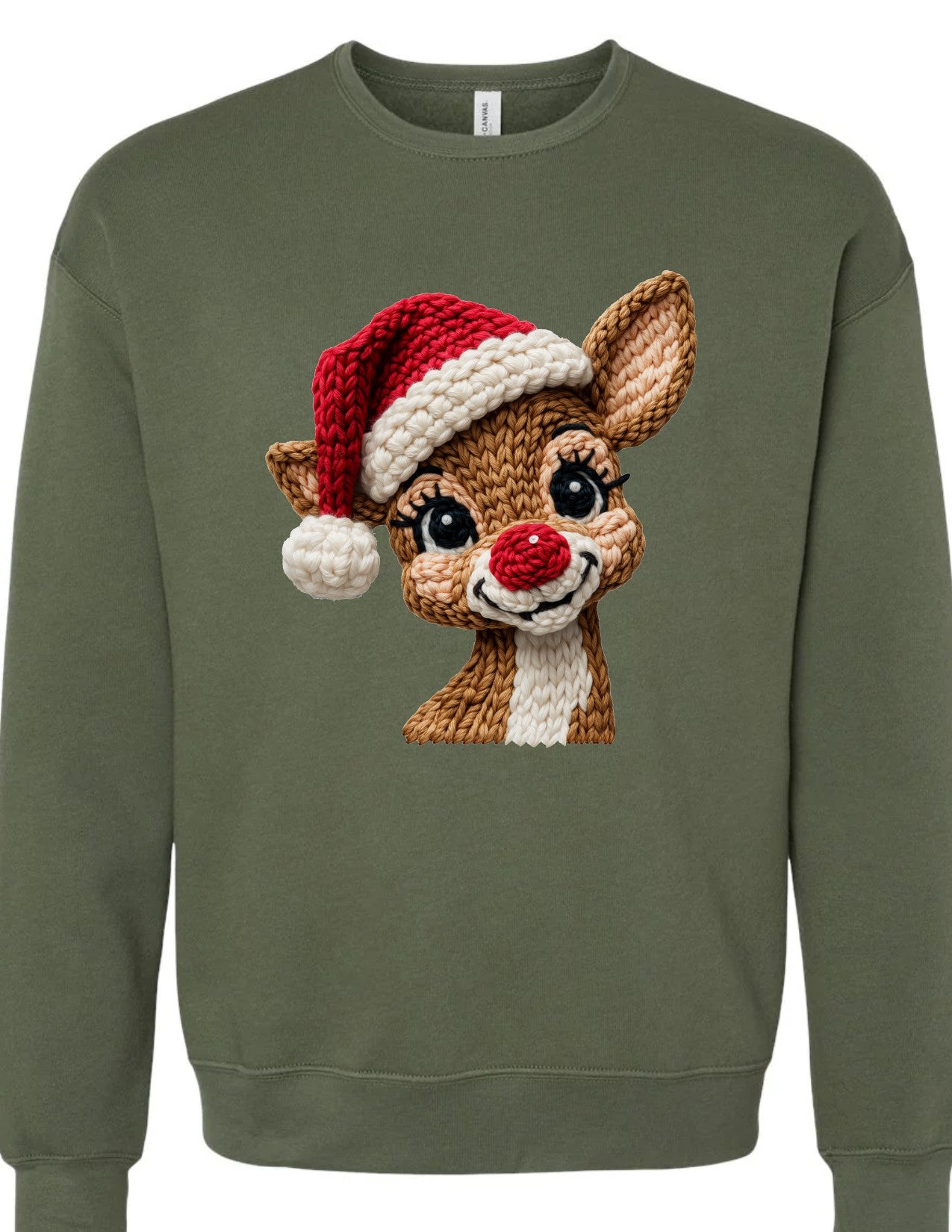 Faux Knit Rudolph