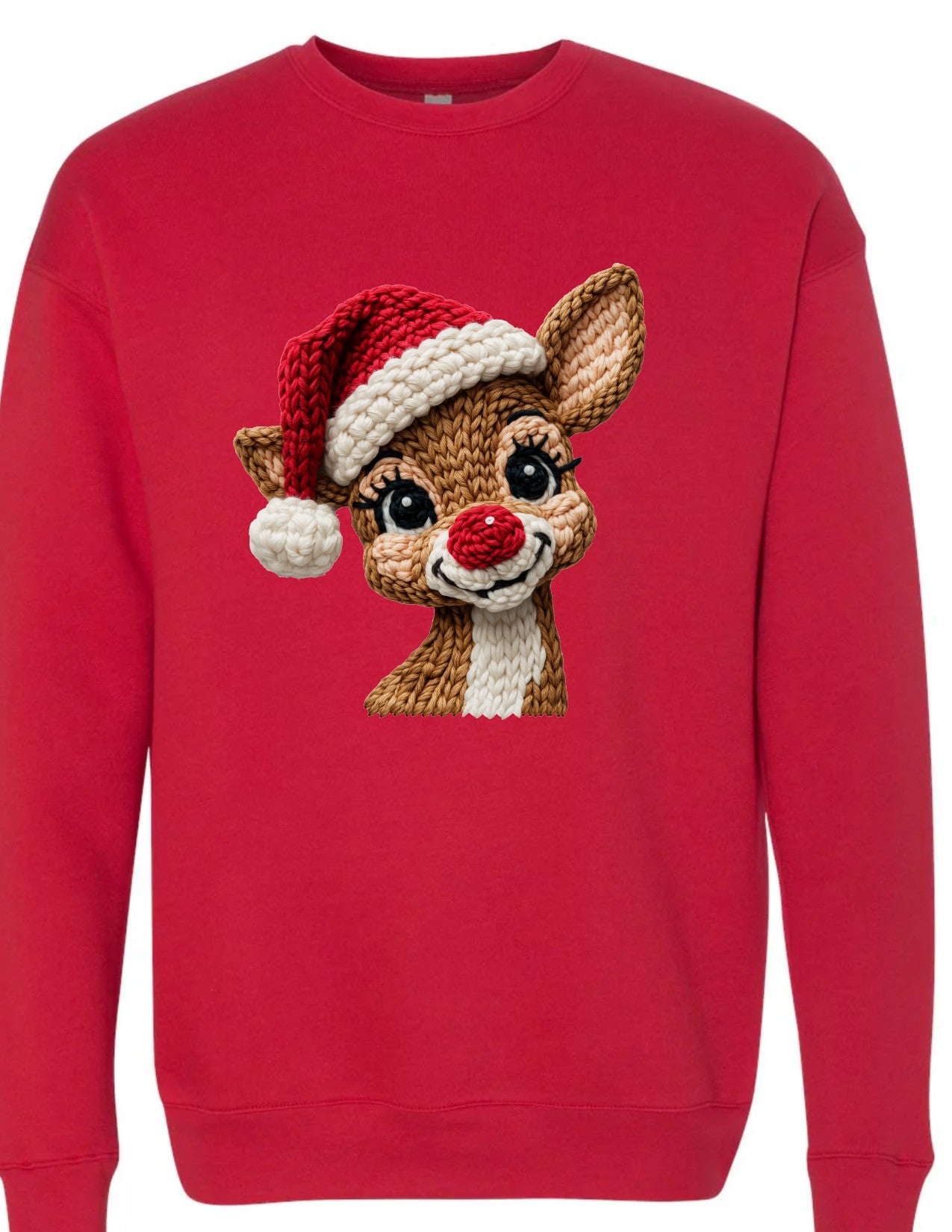 Faux Knit Rudolph