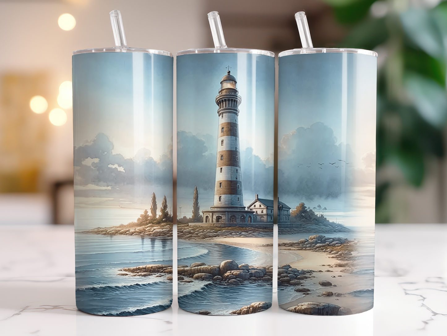 Lighthouse Beach 20oz Tumbler