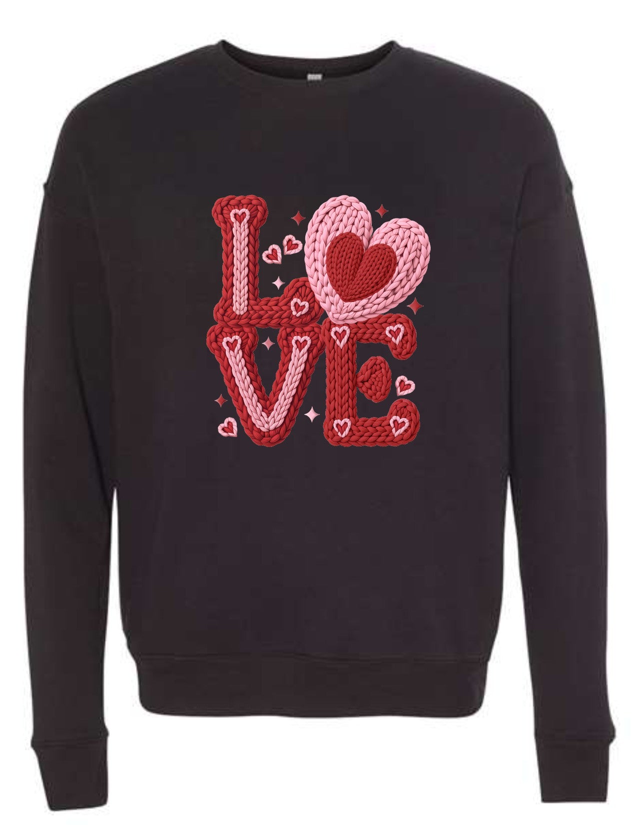 LOVE faux crochet pink