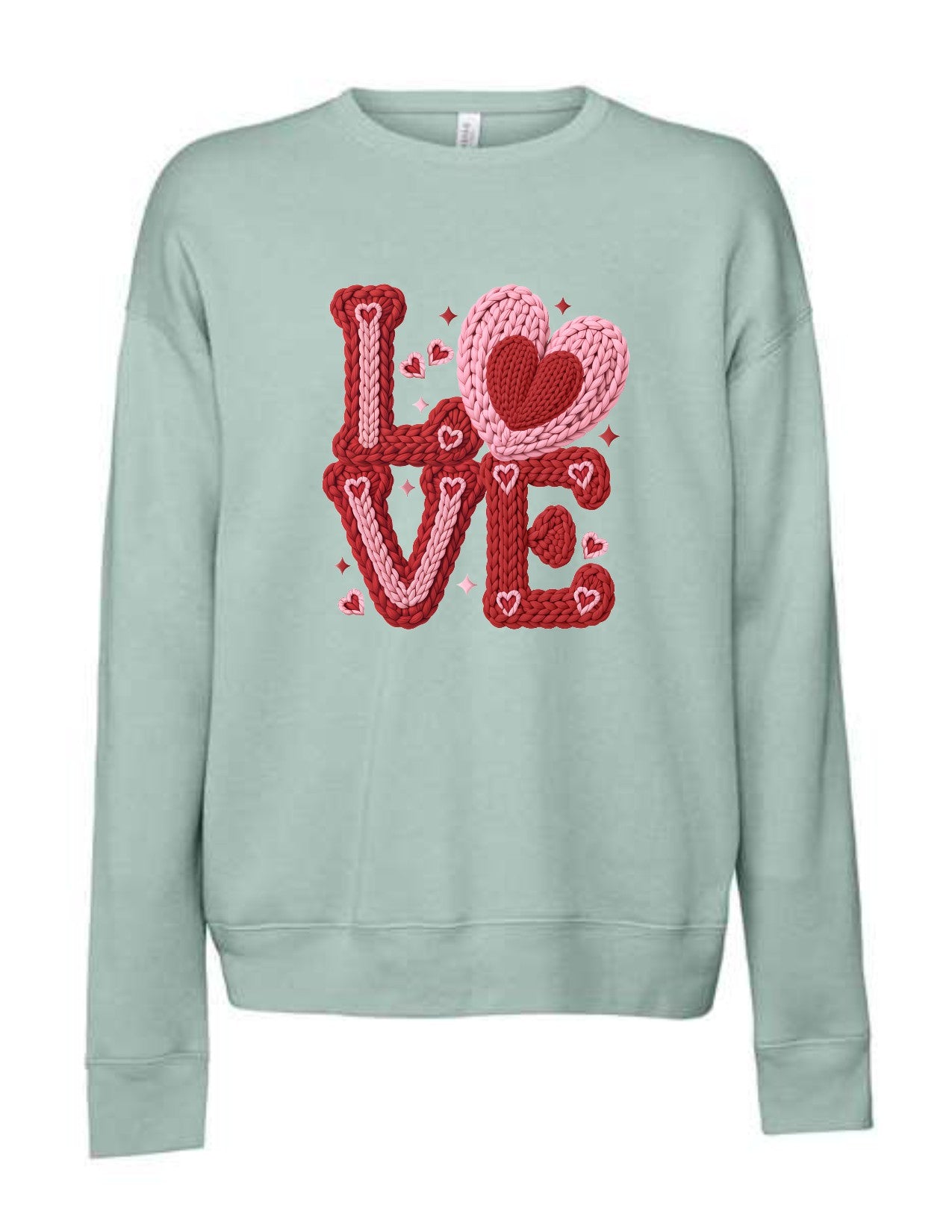 LOVE faux crochet pink