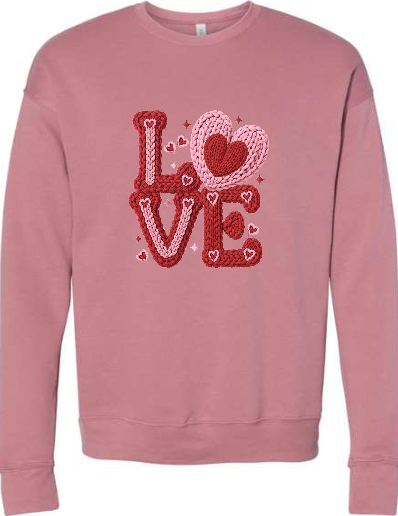 LOVE faux crochet pink