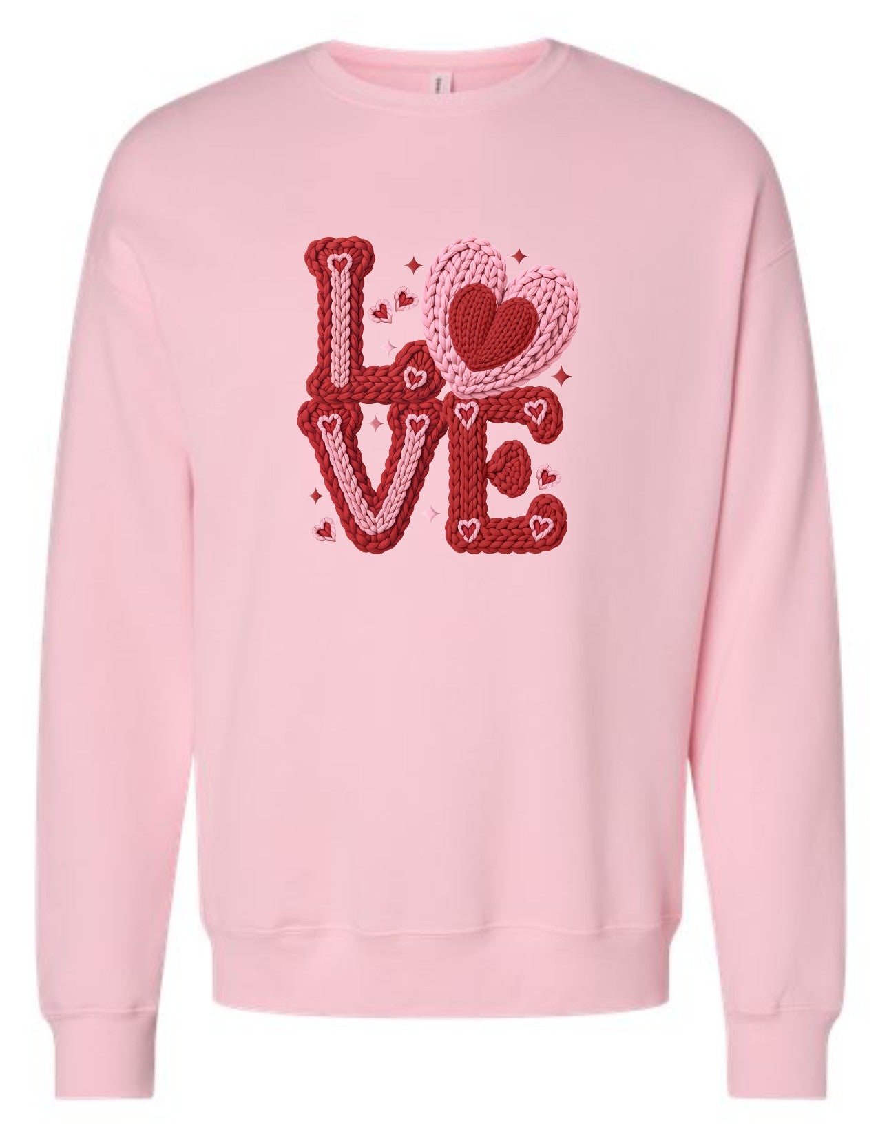 LOVE faux crochet pink