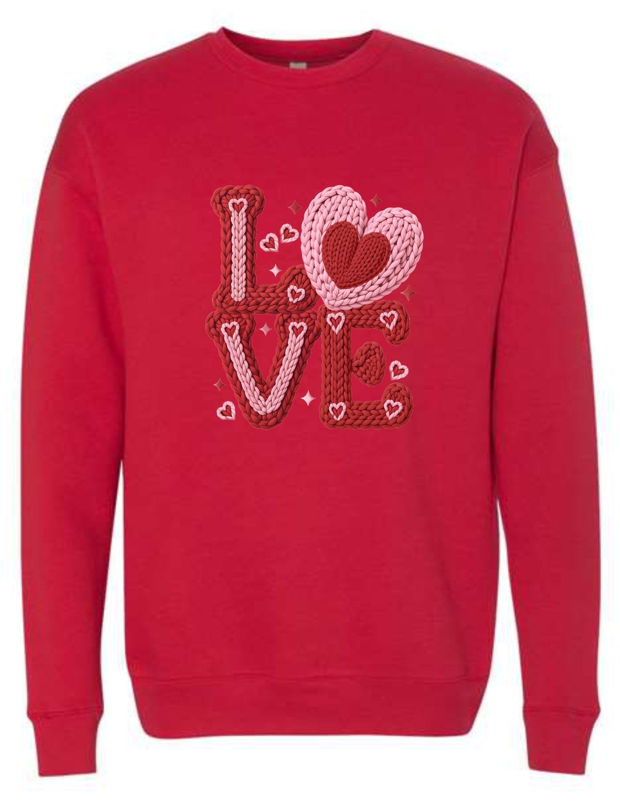 LOVE faux crochet pink