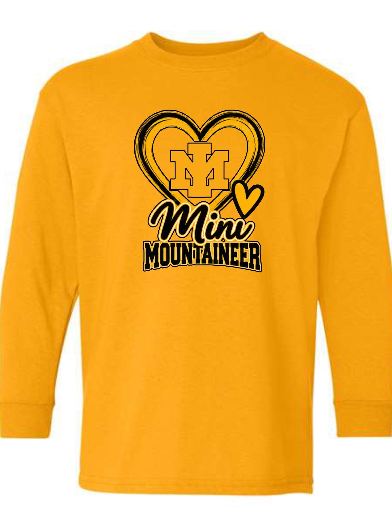 Mini Mountaineer Logo Large Heart