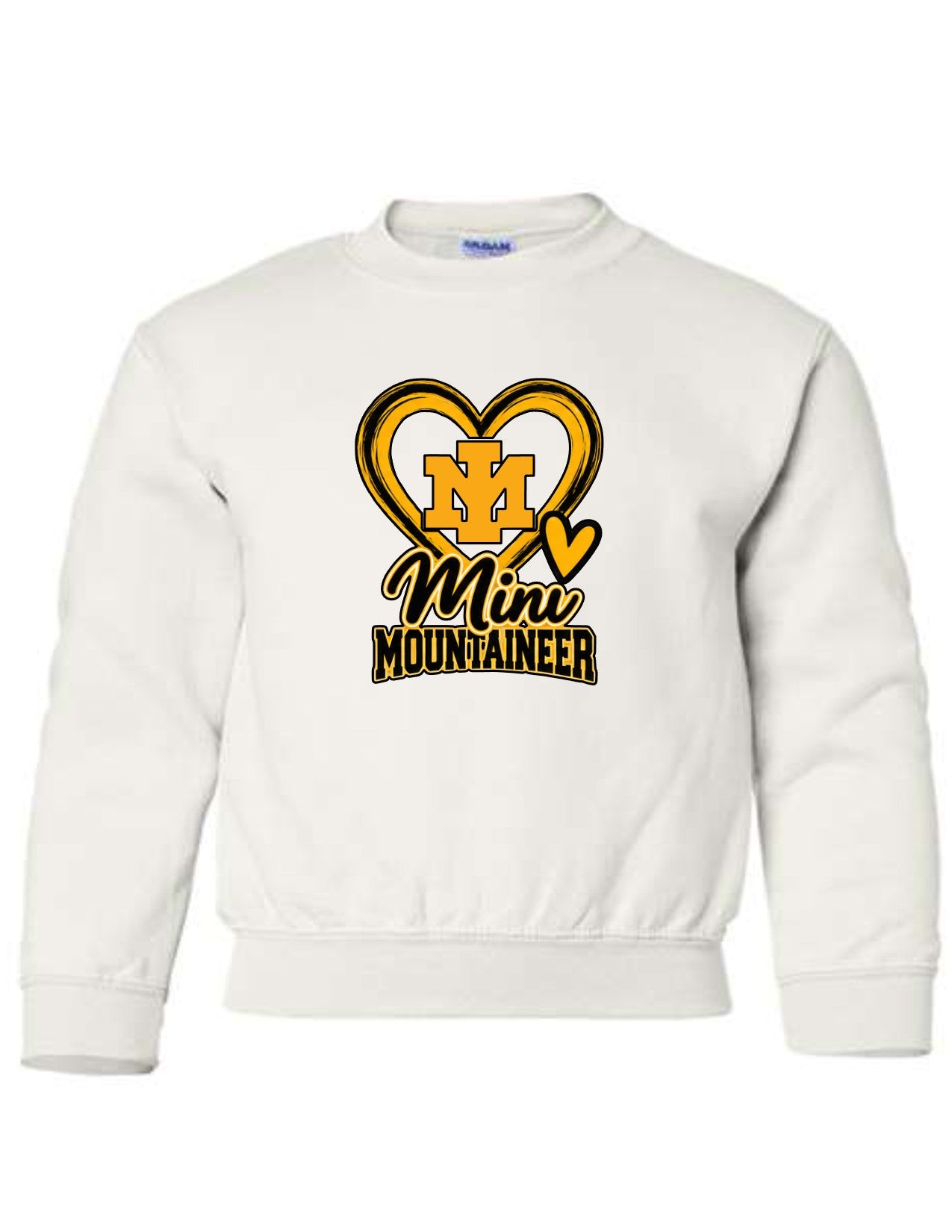 Mini Mountaineer Logo Large Heart