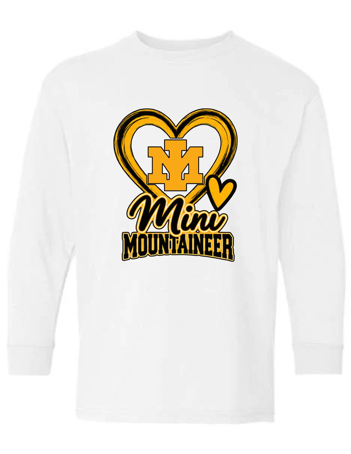 Mini Mountaineer Logo Large Heart
