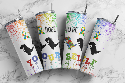 Autism Dare To Be Yourself 20oz Tumbler