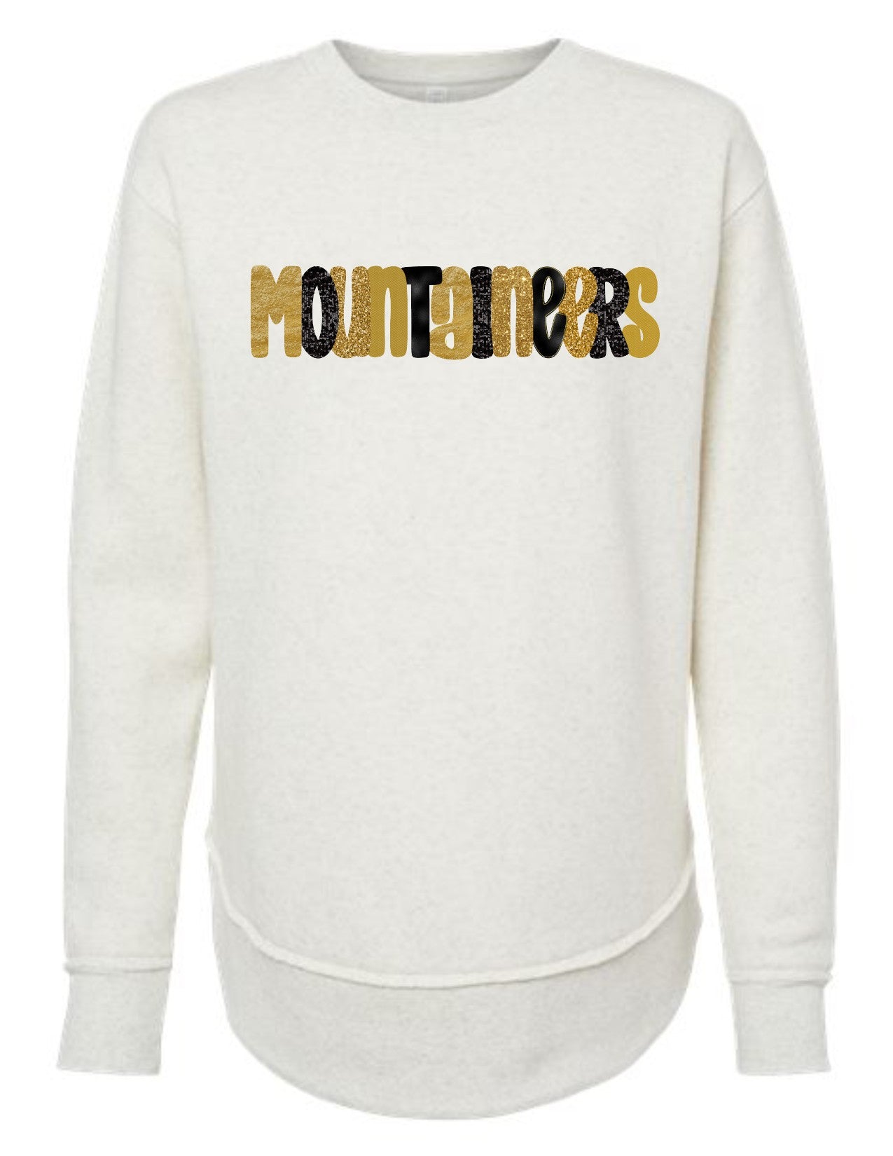 Mountaineers Glitter Letters