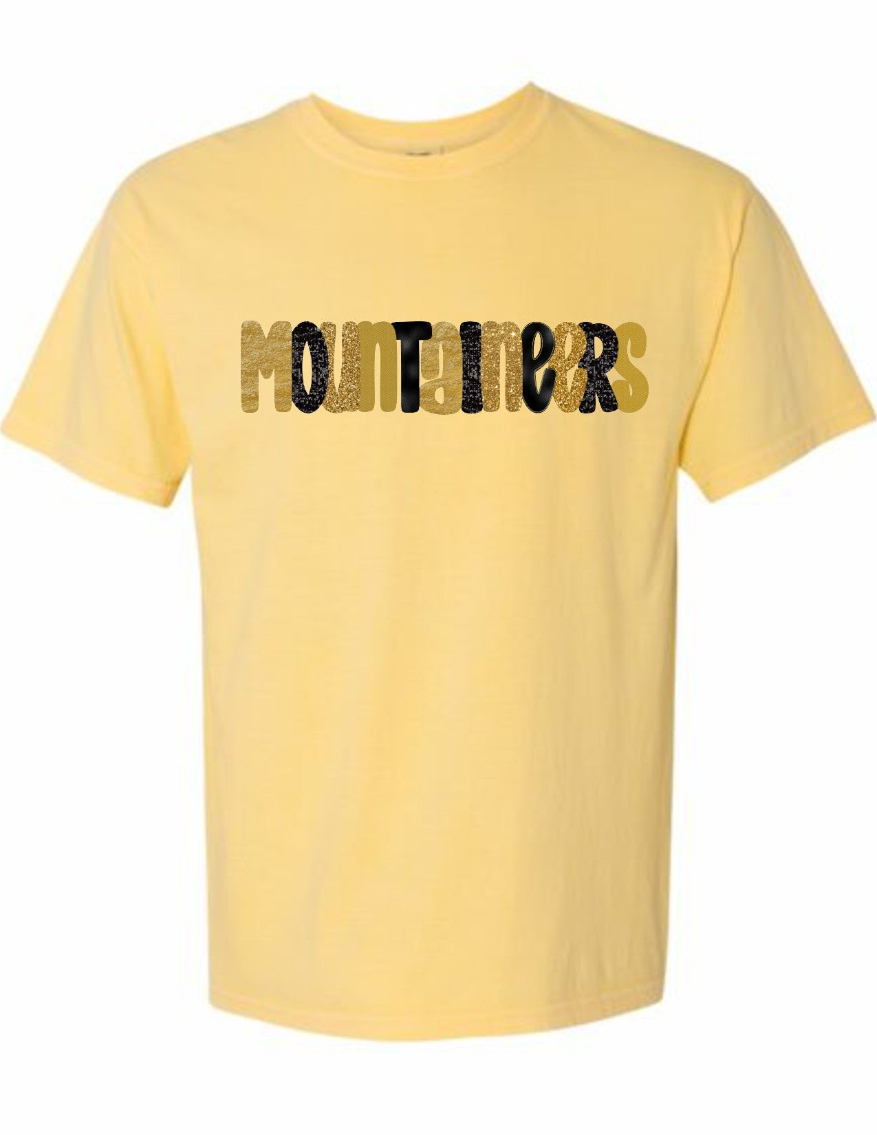 Mountaineers Glitter Letters