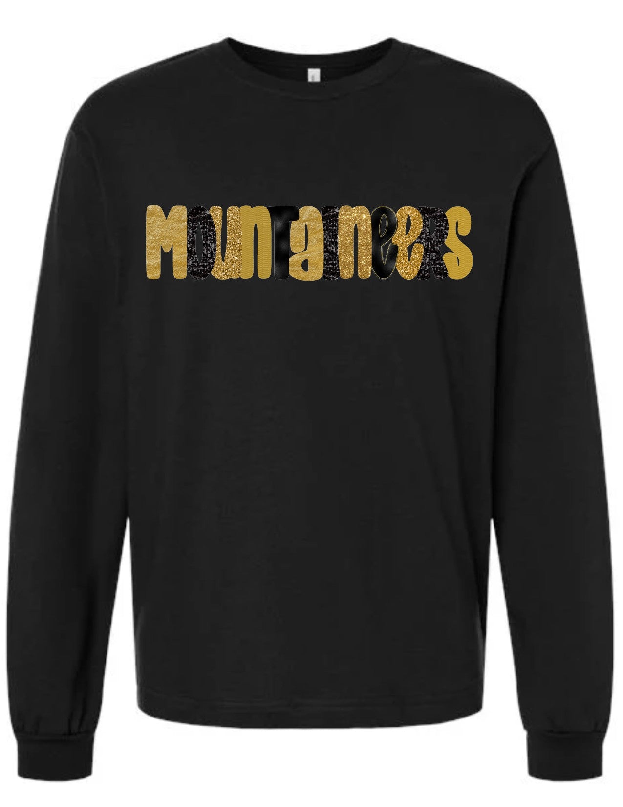 Mountaineers Glitter Letters