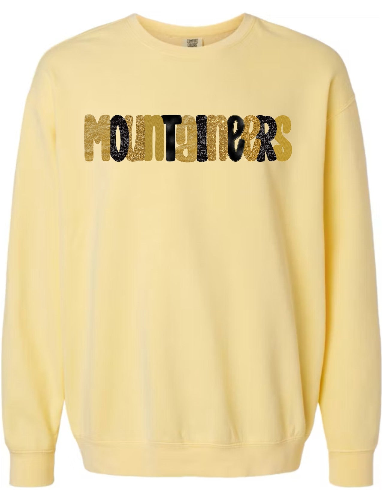 Mountaineers Glitter Letters