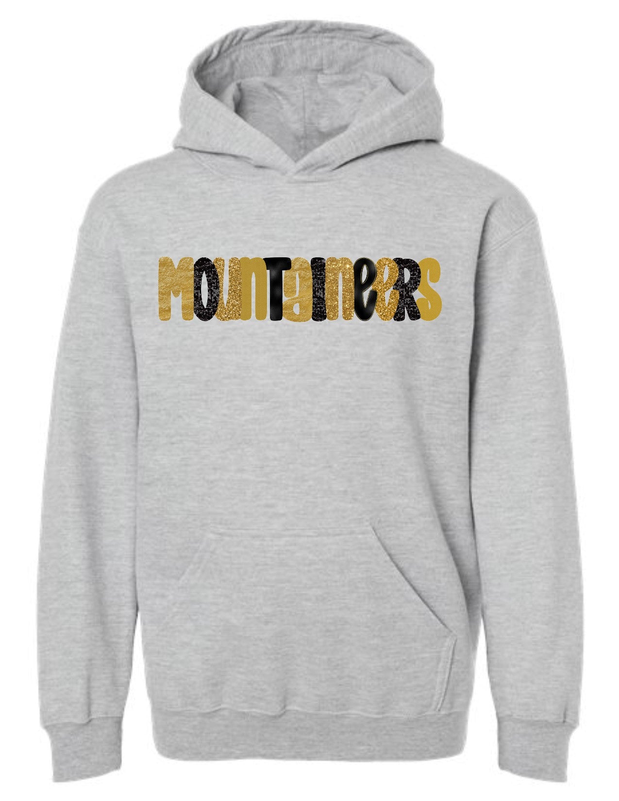Mountaineers Glitter Letters