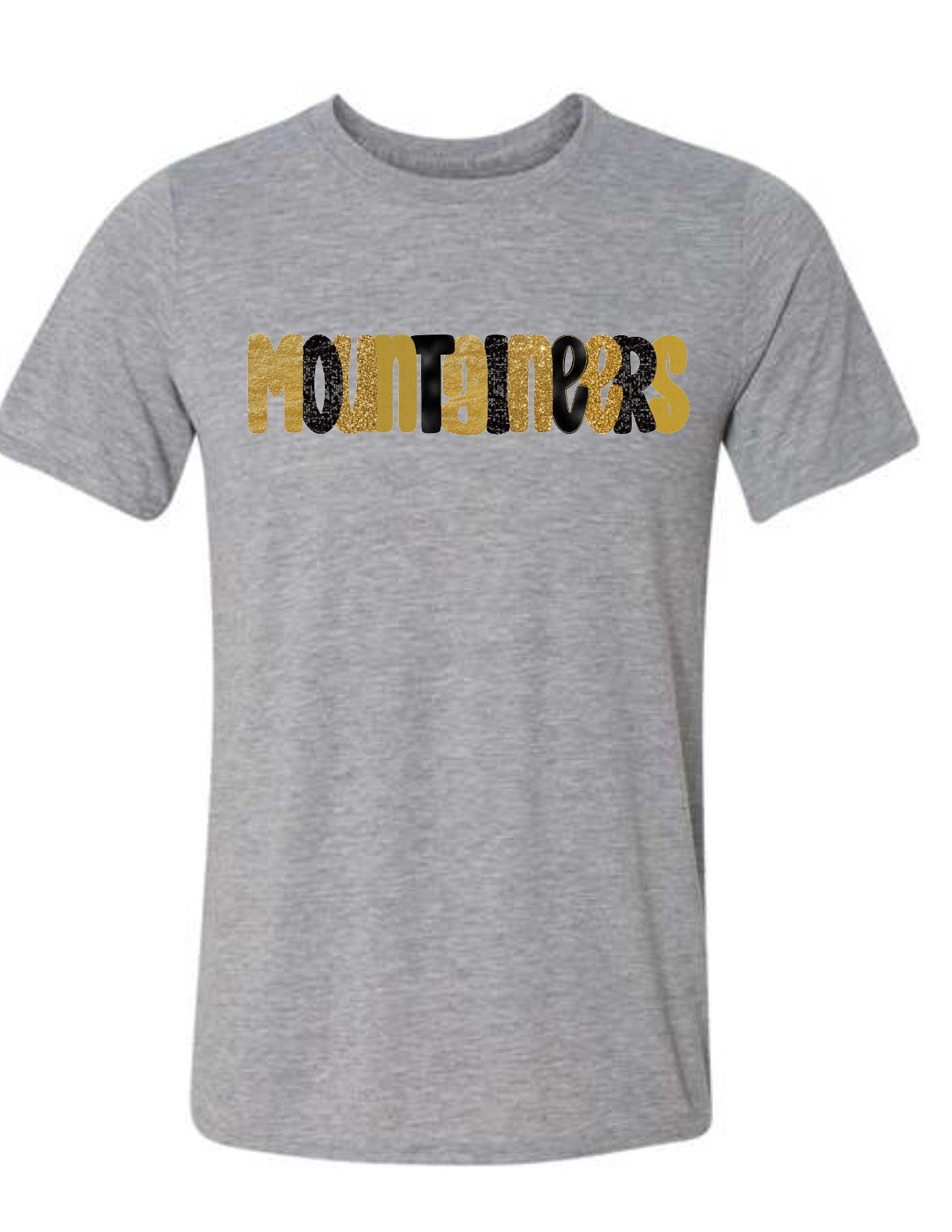 Mountaineers Glitter Letters