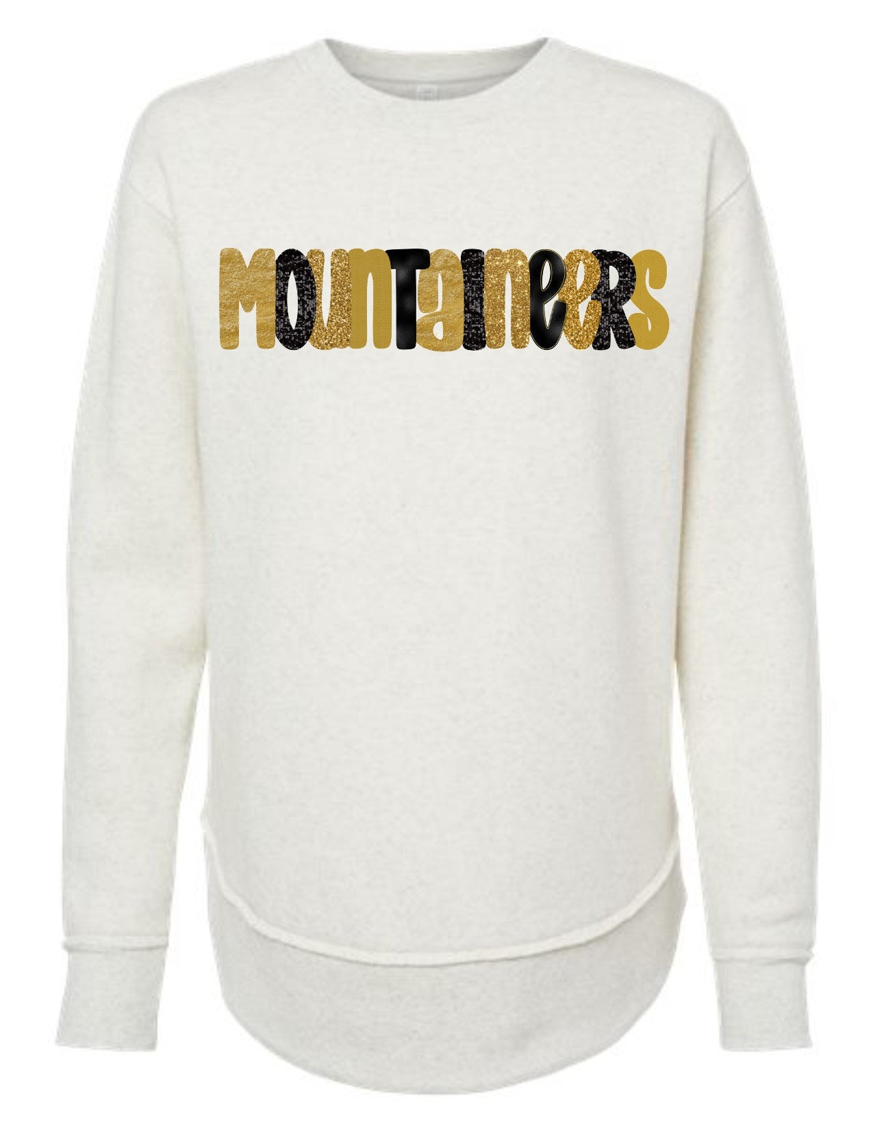 Mountaineers Glitter Letters